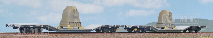 ACME 45191 - H0 - 2-tlg. Set Flachwagen Pfannenladung, FS, Ep. V